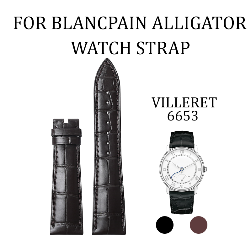 Fits Blancpain Villeret 6057//6224/6653 watch strap