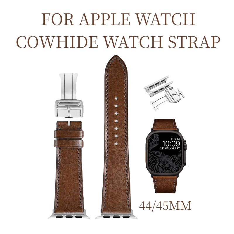 Fits Apple Watch calfskin strap