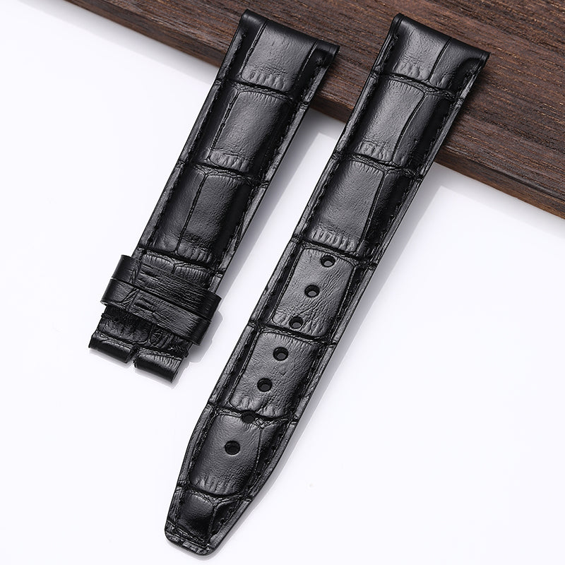 Genuine leather watch strap for men, fits IWC Portofino (IW356501, IW391001), Portugieser Chronograph (IW371445, IW371601), Portugieser 7 Days (IW500701), Pilot’s Watch (IW377714, IW388101), 20mm/21mm/22mm lug width