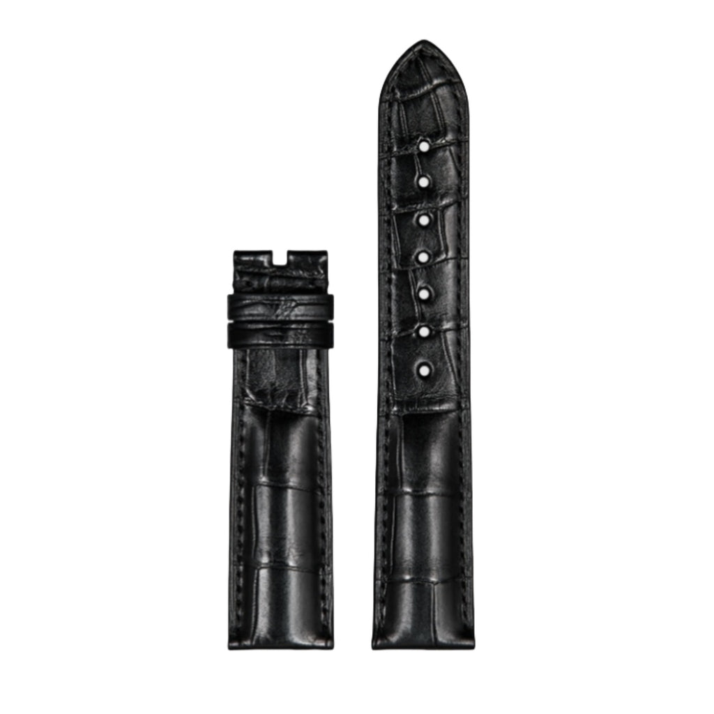 Genuine American Alligator Leather Premium Replacement Band Without Buckle for Omega Men | Speedmaster 310.32.42.50.01.002, Seamaster 210.30.42.20.01.001, De Ville Prestige 424.13.40.21.02.001 431.13.41.21.01.001