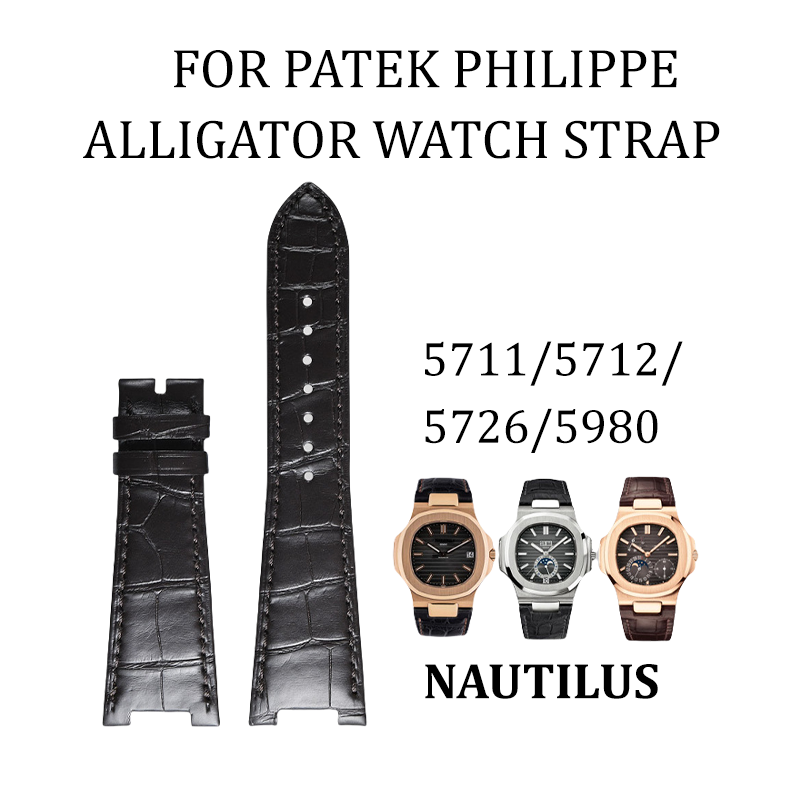 Fits Patek Philippe Nautilus 5711 5712 5726 5980 watch strap