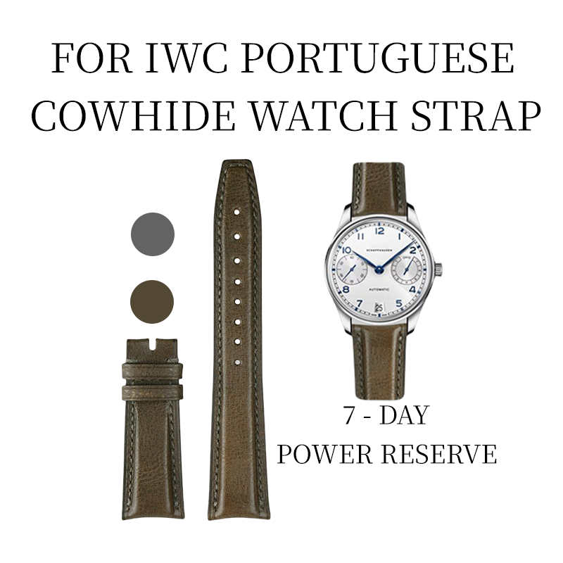 Fits IWC Portuguese 7-Day Power Reserve calfskin watch strap