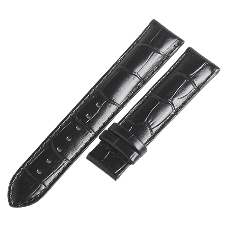 Replacement genuine cowhide leather watch strap, compatible with Tissot T-Classic T063.617 / T063.610