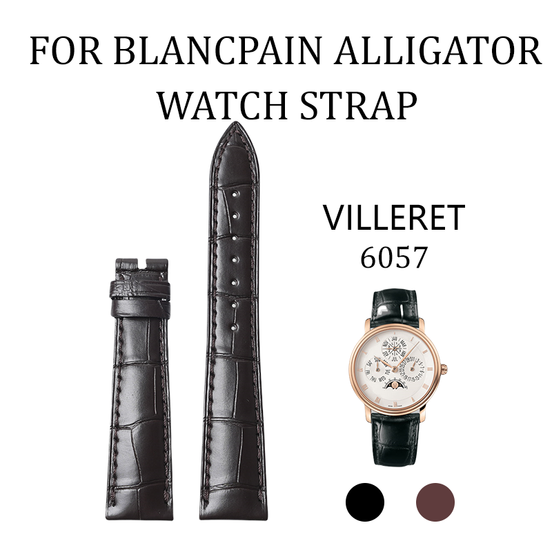 Fits Blancpain Villeret 6057//6224/6653 watch strap