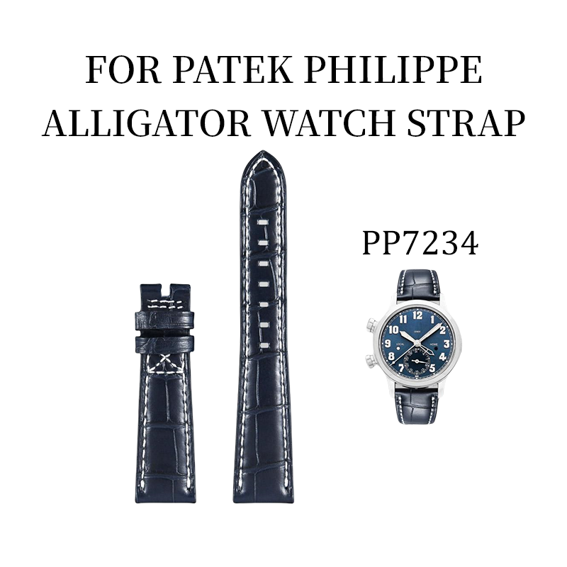 Fits Patek Philippe 7234 watch strap ALLIGATOR strap