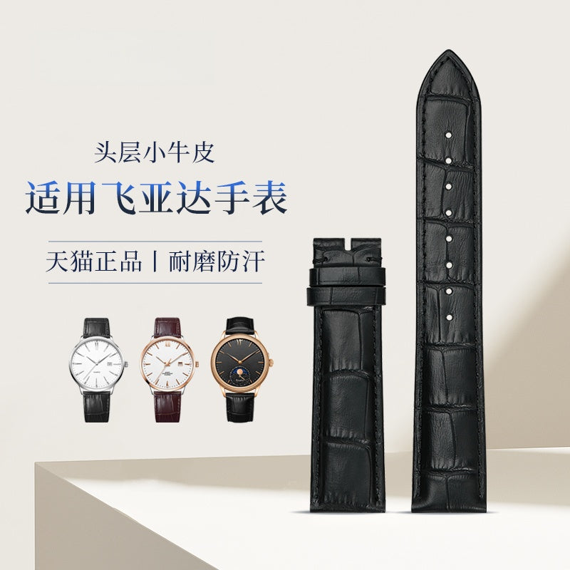 Genuine leather watch strap for FIYTA, original style, Four-Leaf Clover, Classic Photographer, Zhuoya, for men and women