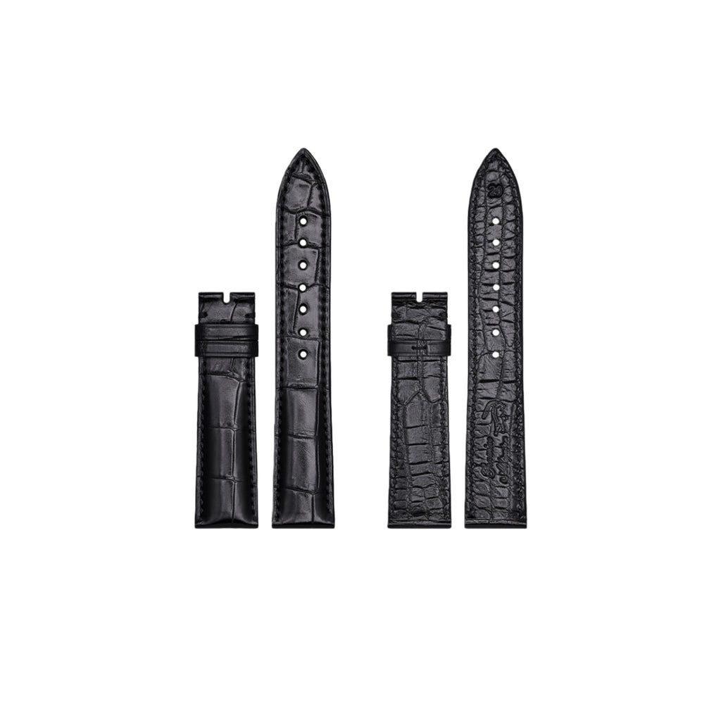 Double Sided Genuine Alligator Leather Watch Band, Unisex Replacement Strap for Vacheron Constantin, Longines, Rolex, Omega, Piaget