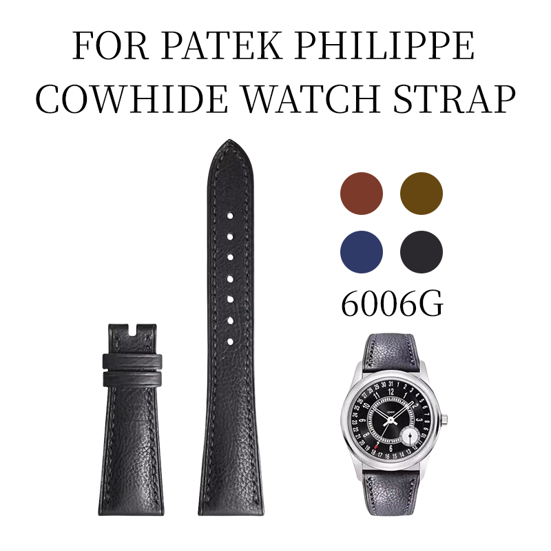 Fits Patek Philippe 6006G calfskin watch strap
