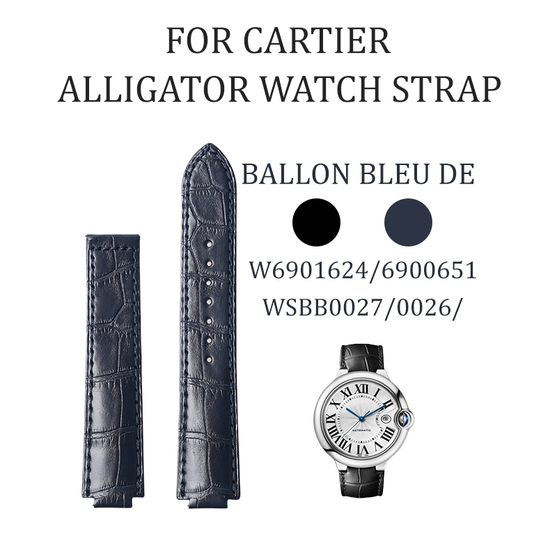 Fits Cartier Ballon Bleu 42mm watch strap