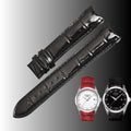 Replacement cowhide leather watch strap for women, compatible with Tissot Couturier T035210A / T035207