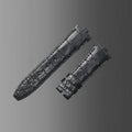 Fits Overseas 4500v 5500v 7900v watch strap, ALLIGATOR leather watch strap
