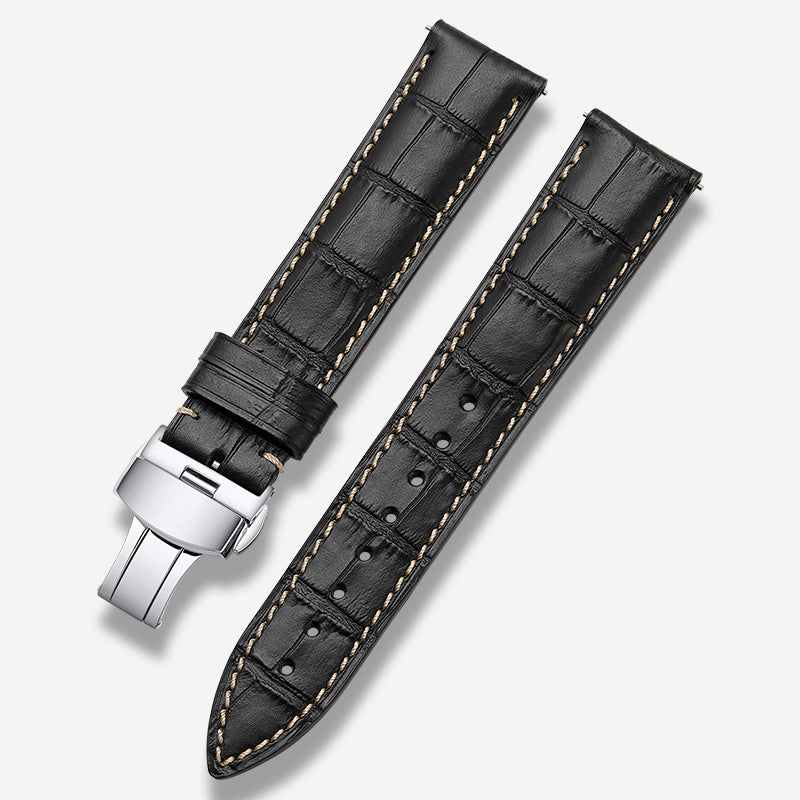 Genuine Italian calfskin watch strap for men and women, fits Tissot, Omega, IWC, Longines