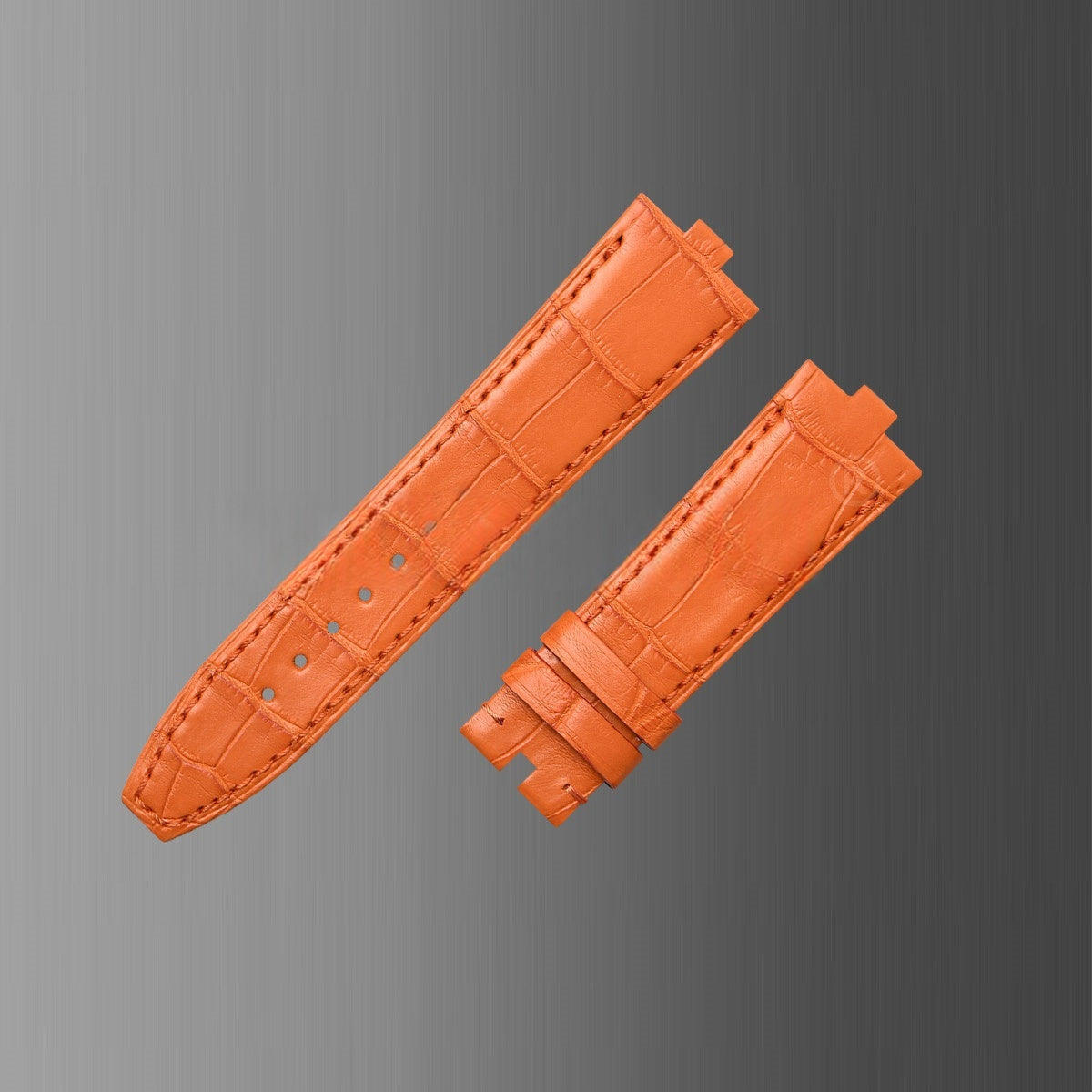 Fits Overseas 4500v 5500v 7900v watch strap, ALLIGATOR leather watch strap