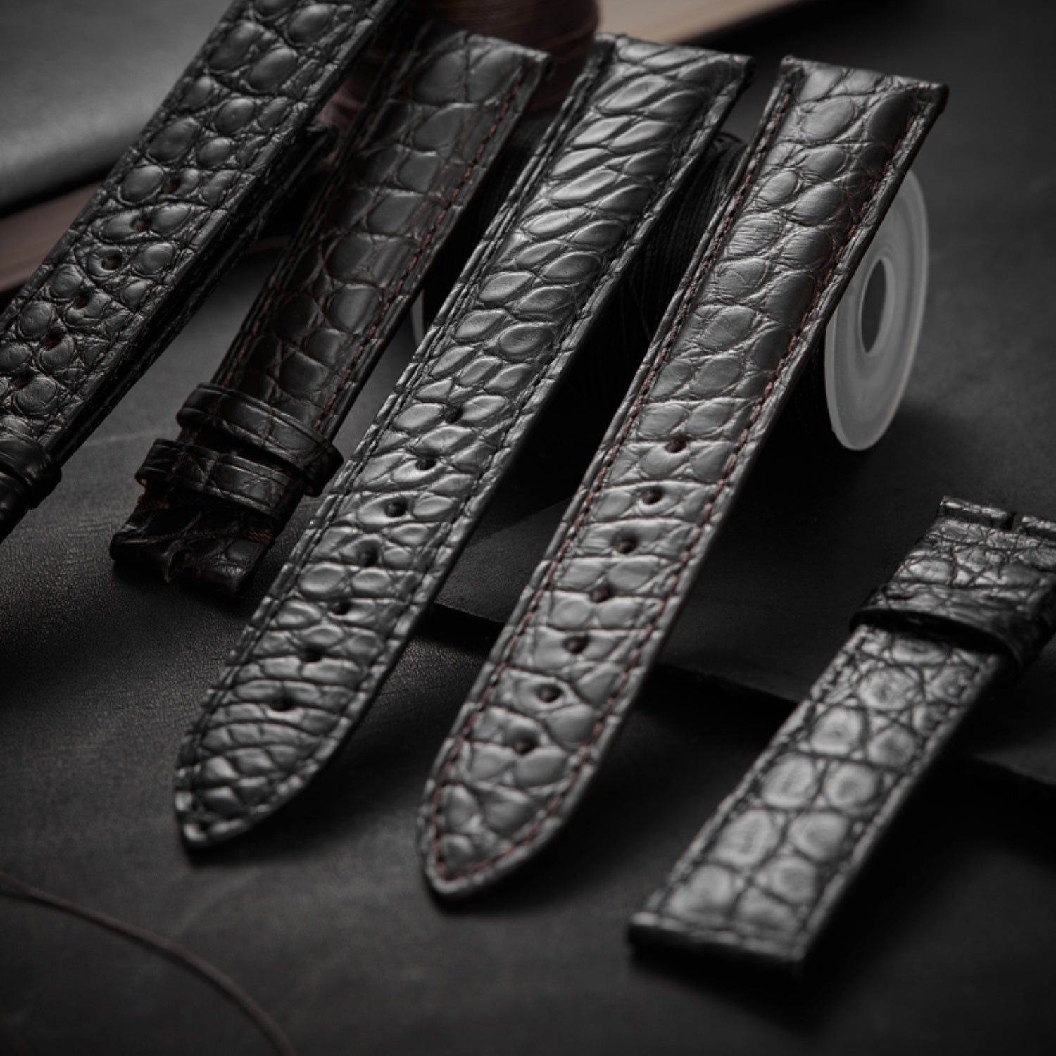 Custom Alligator Leather Watch Straps, Fit for Longines, Omega, Montblanc, IWC & Jaeger-LeCoultre – Handmade to Order