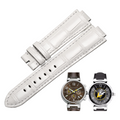 Genuine alligator watch strap, replacement for Louis Vuitton (LV) Tambour Nautical Q11BA0, for women