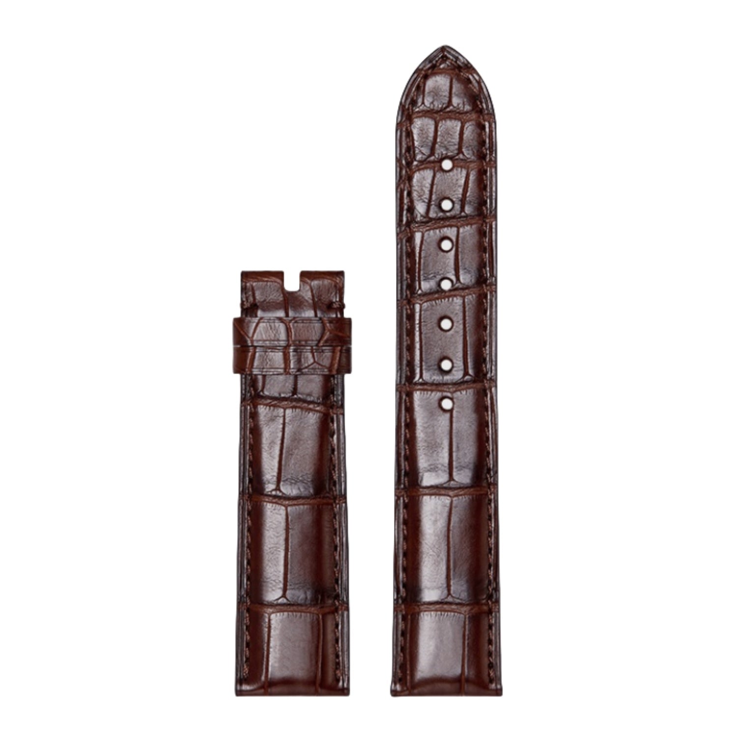 Genuine American Alligator Leather Watch Strap for Omega Men | Speedmaster 310.32.42.50.01.002, Seamaster 210.32.42.20.01.001, De Ville 424.13.40.21.02.001 | Premium Replacement Band