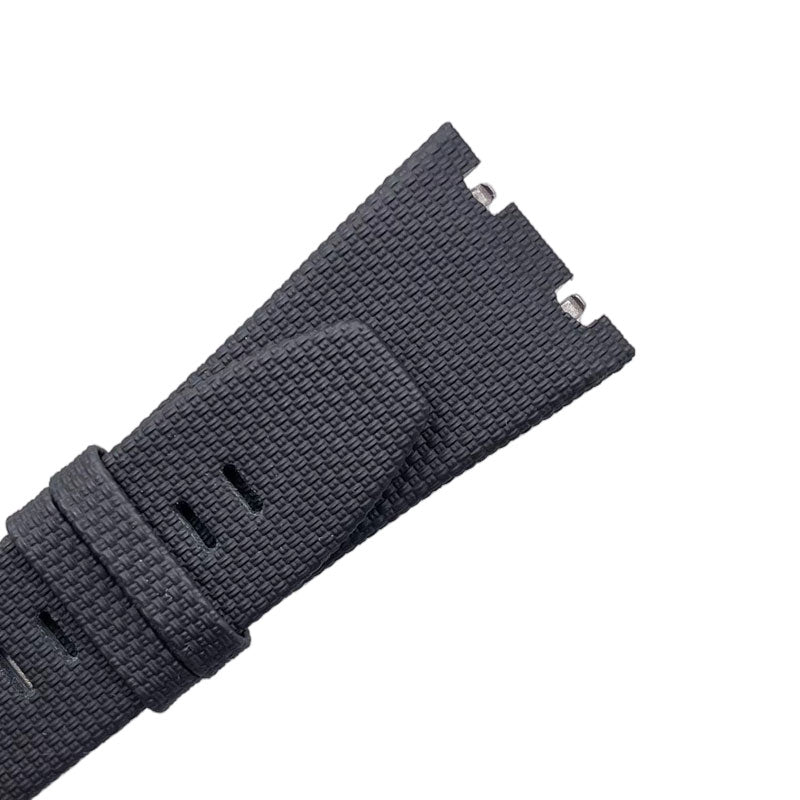 Fluororubber quick-release black watch strap compatible with Audemars Piguet Royal Oak Offshore 15720 & 26420