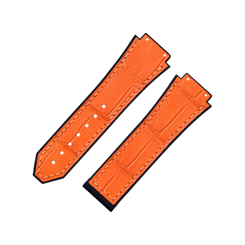 Fits Hublot Classic Fusion ALLIGATOR strap with rubber insert