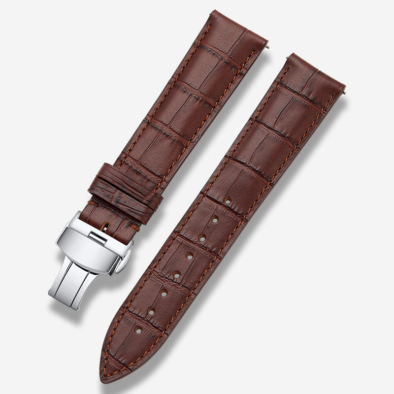 Genuine Italian calfskin watch strap for men and women, fits Tissot, Omega, IWC, Longines