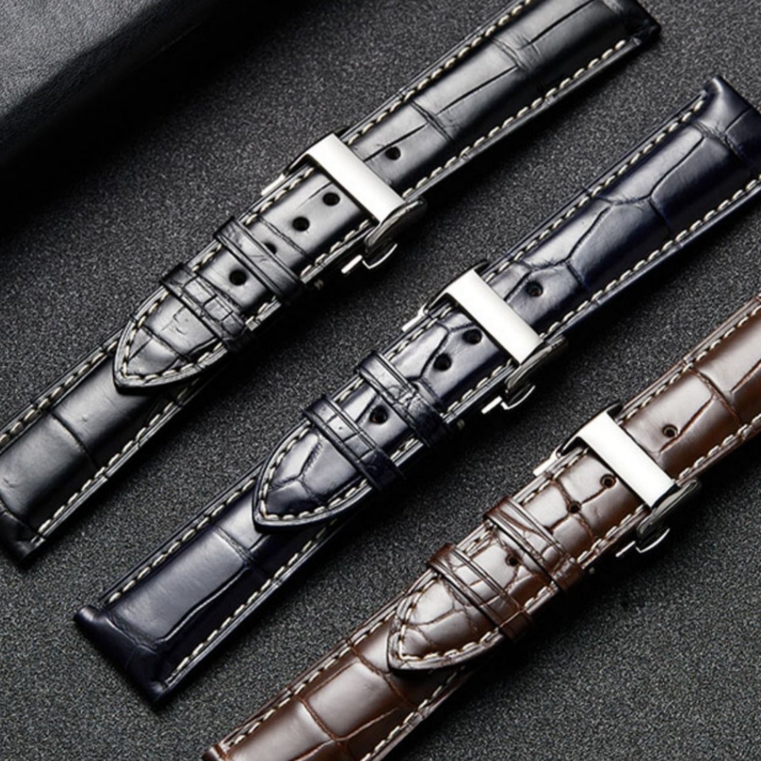 Genuine Alligator Leather Watch Strap for Longines Master Collection L2.673.4.78.3 L2.919.4.78.6 HydroConquest L3.830.4.02.6 L3.781.4.56.9 | Unisex