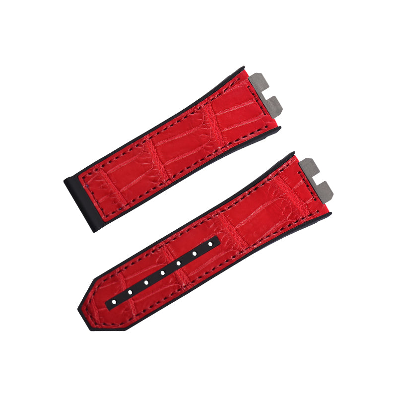 Fits Hublot Big Bang 421 ALLIGATOR strap with rubber insert
