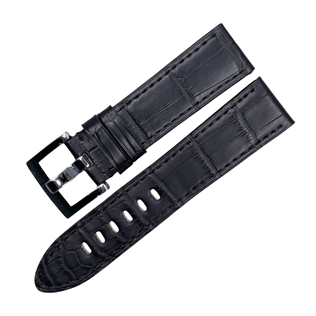 Fits Montblanc Timewalker, Star, Heritage 22mm Alligator & Leather Watch Strap