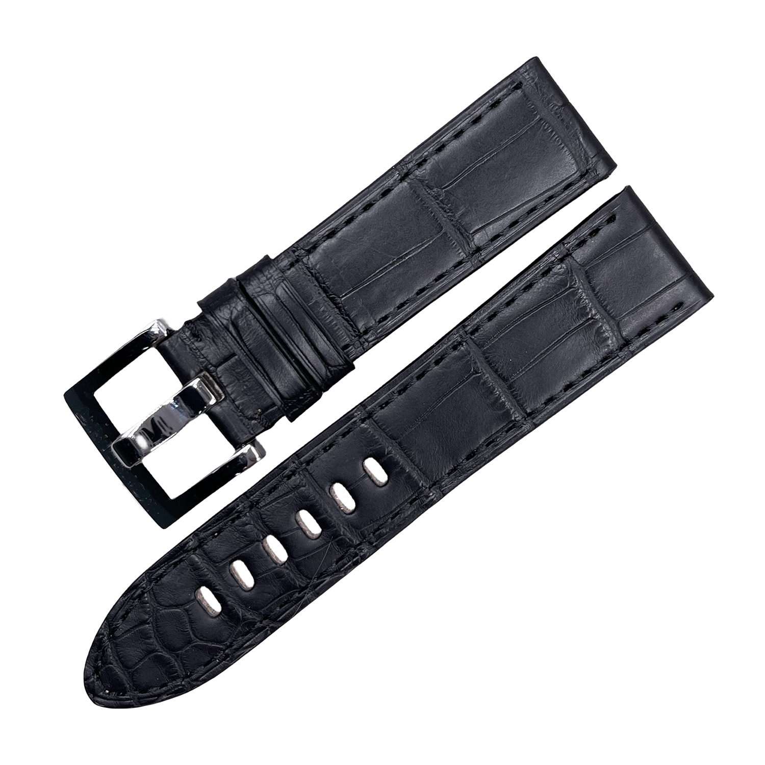 Fits Montblanc Timewalker, Star, Heritage 22mm Alligator & Leather Watch Strap