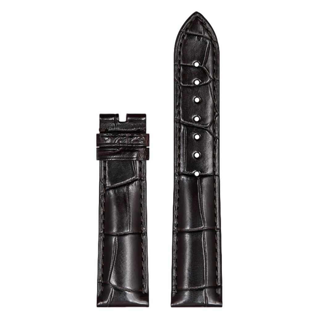Genuine American Alligator Leather Premium Replacement Band Without Buckle for Omega Men | Speedmaster 310.32.42.50.01.002, Seamaster 210.30.42.20.01.001, De Ville Prestige 424.13.40.21.02.001 431.13.41.21.01.001