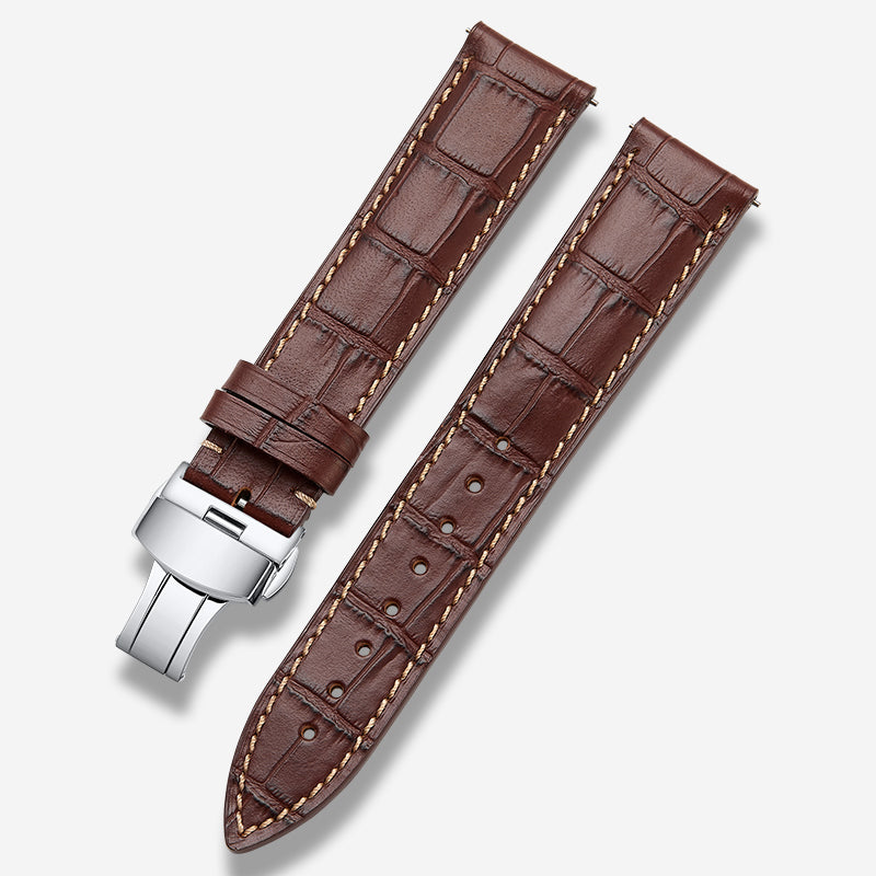 Genuine Italian calfskin watch strap for men and women, fits Tissot, Omega, IWC, Longines