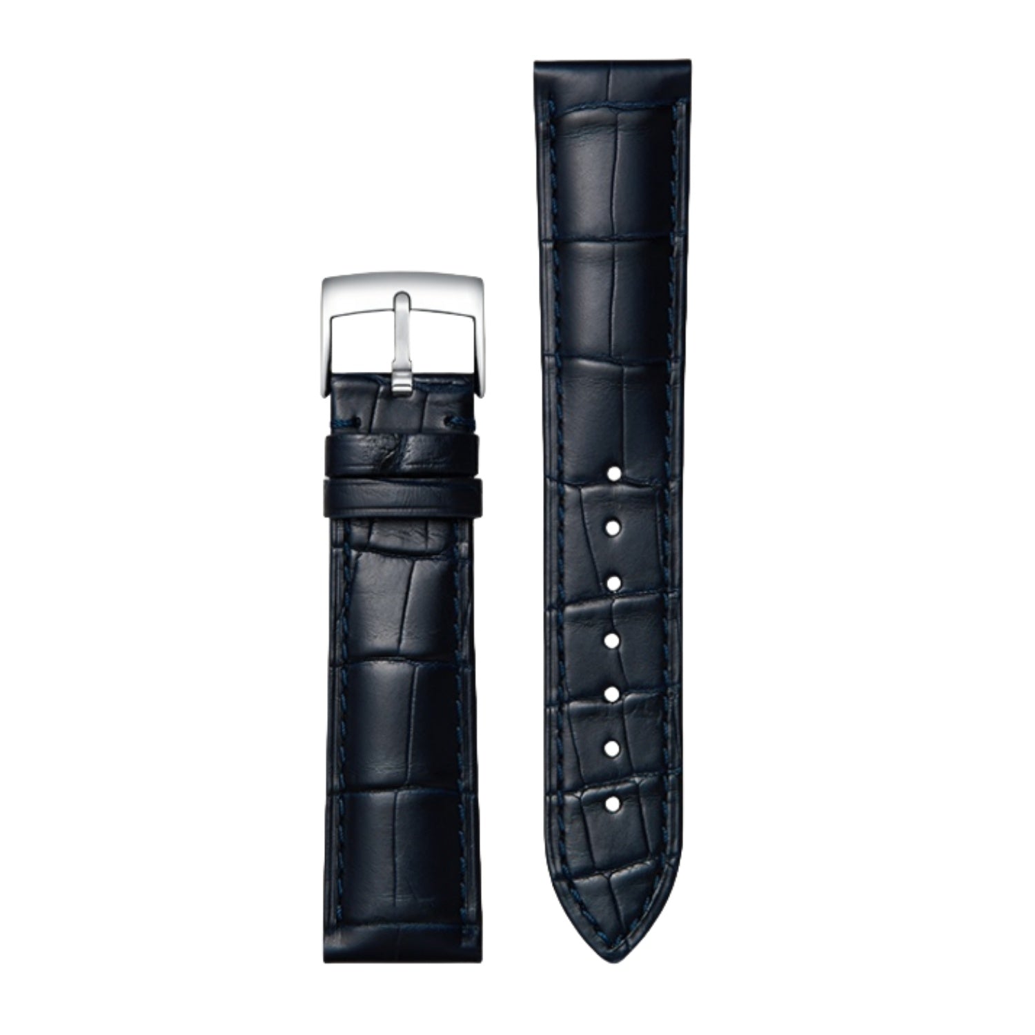 Genuine American Alligator Leather Premium Replacement Band Without Buckle for Omega Men | Speedmaster 310.32.42.50.01.002, Seamaster 210.30.42.20.01.001, De Ville Prestige 424.13.40.21.02.001 431.13.41.21.01.001