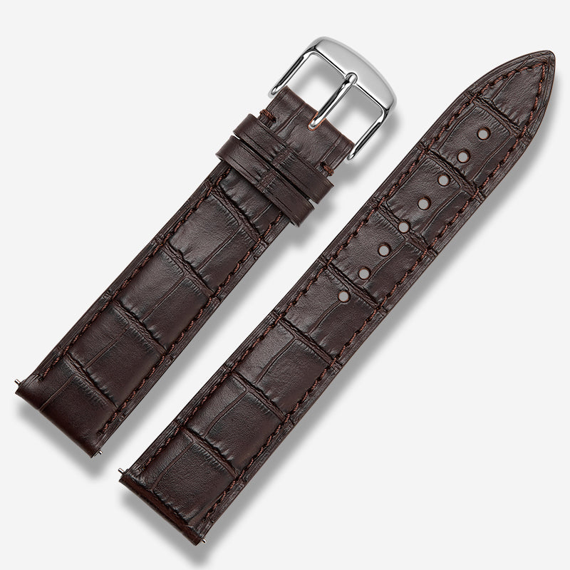 Italian genuine calfskin watch strap for men and women, fits Tissot, Omega De Ville Prestige (424.13.40.20.02.001), IWC, Longines
