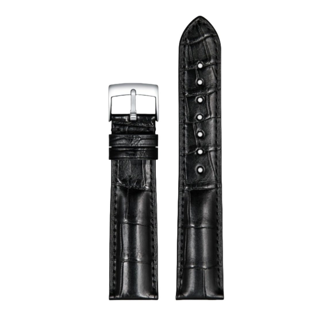 Genuine American Alligator Leather Premium Replacement Band Without Buckle for Omega Men | Speedmaster 310.32.42.50.01.002, Seamaster 210.30.42.20.01.001, De Ville Prestige 424.13.40.21.02.001 431.13.41.21.01.001