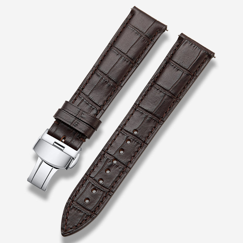 Genuine Italian calfskin watch strap for men and women, fits Tissot, Omega, IWC, Longines
