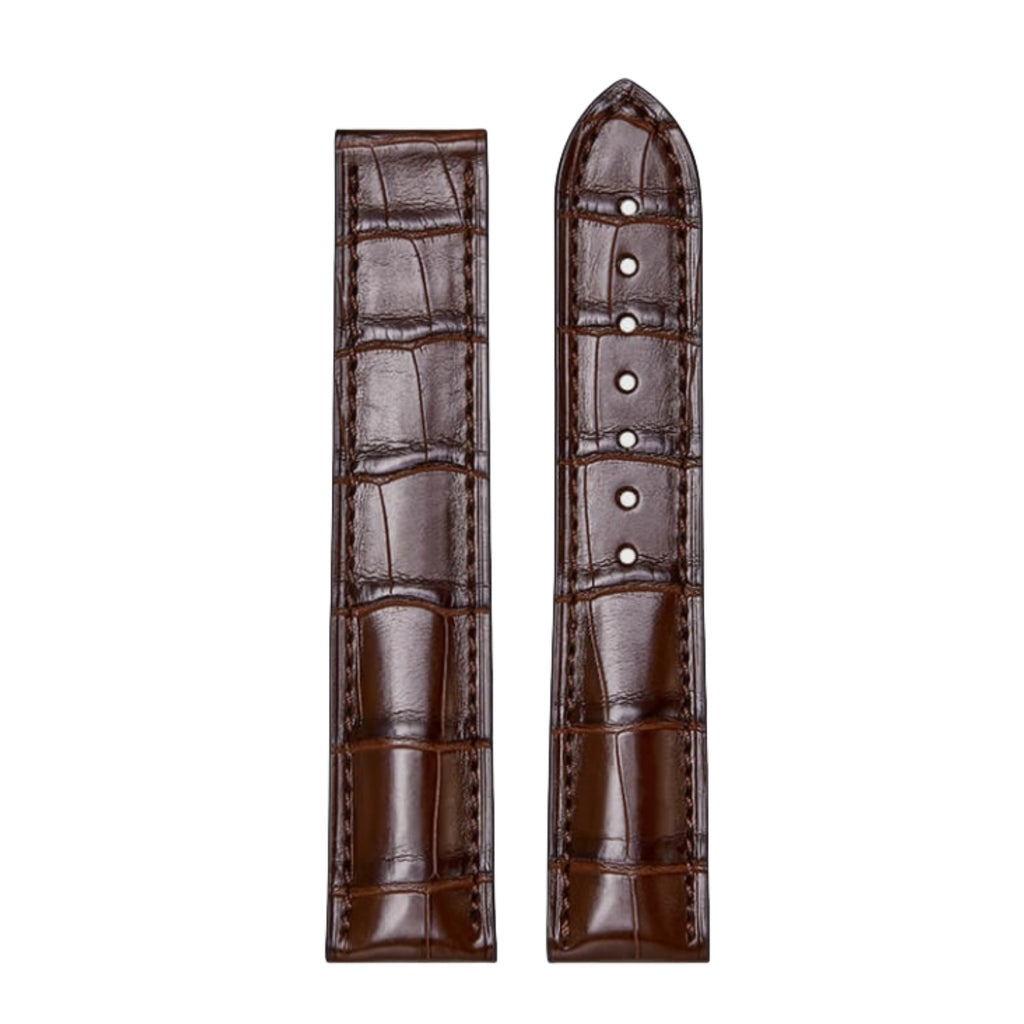 Genuine American Alligator Leather Watch Strap for Omega Men | Speedmaster 310.32.42.50.01.002, Seamaster 210.32.42.20.01.001, De Ville 424.13.40.21.02.001 | Premium Replacement Band