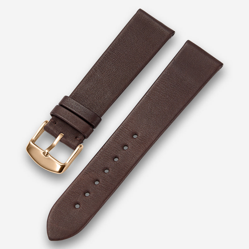 French genuine calfskin watch strap, flat grain ultra-thin design for men and women, fits Tissot, Longines, Omega, CK, Armani, DW