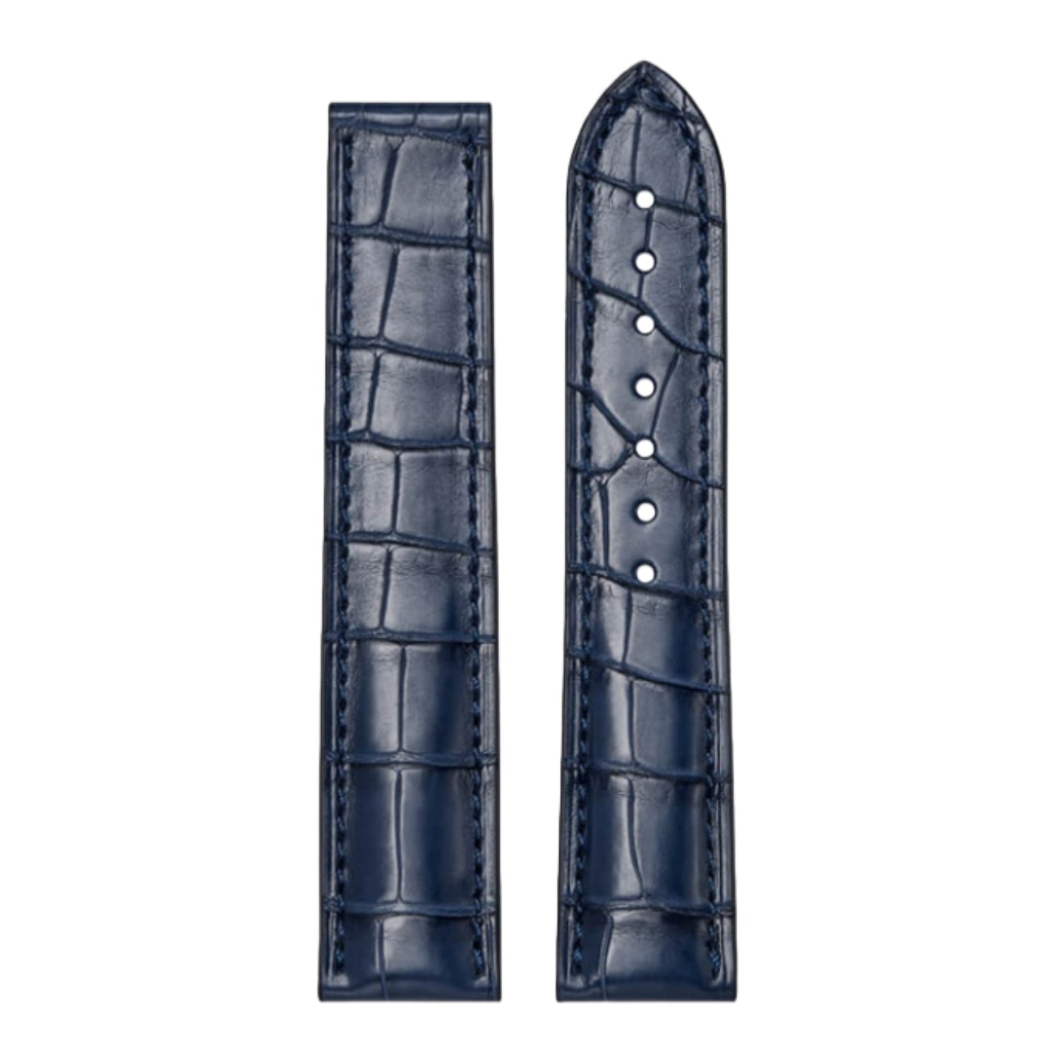 Genuine American Alligator Leather Watch Strap for Omega Men | Speedmaster 310.32.42.50.01.002, Seamaster 210.32.42.20.01.001, De Ville 424.13.40.21.02.001 | Premium Replacement Band