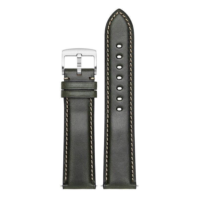 Genuine leather vintage cowhide watch strap for men, fits IWC, Longines, Omega, Swatch collaboration models