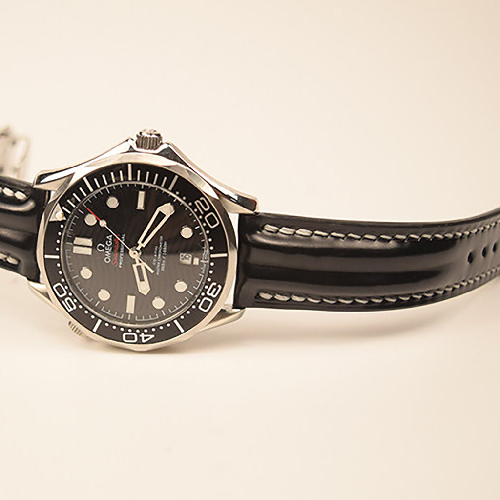 Horween Calfskin Leather Strap for Omega De Ville, Seamaster 300, and Speedmaster