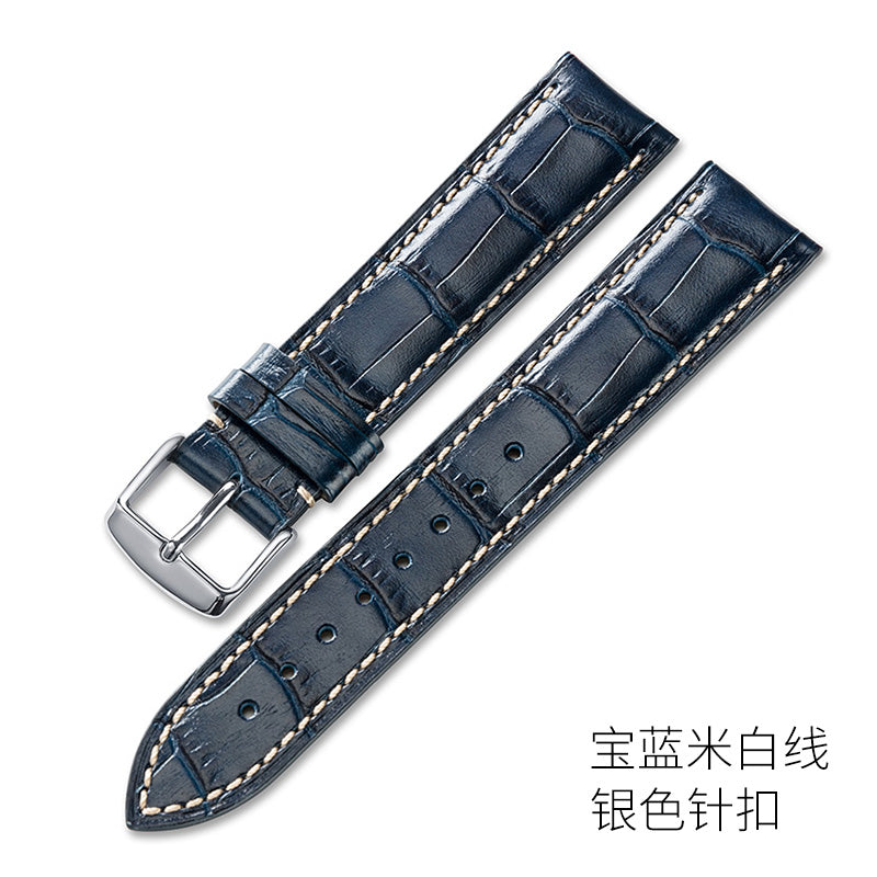 Genuine cowhide watch strap for men and women, fits Seiko, Tissot, Ernest Borel, Hamilton, Tianwang, Mido
