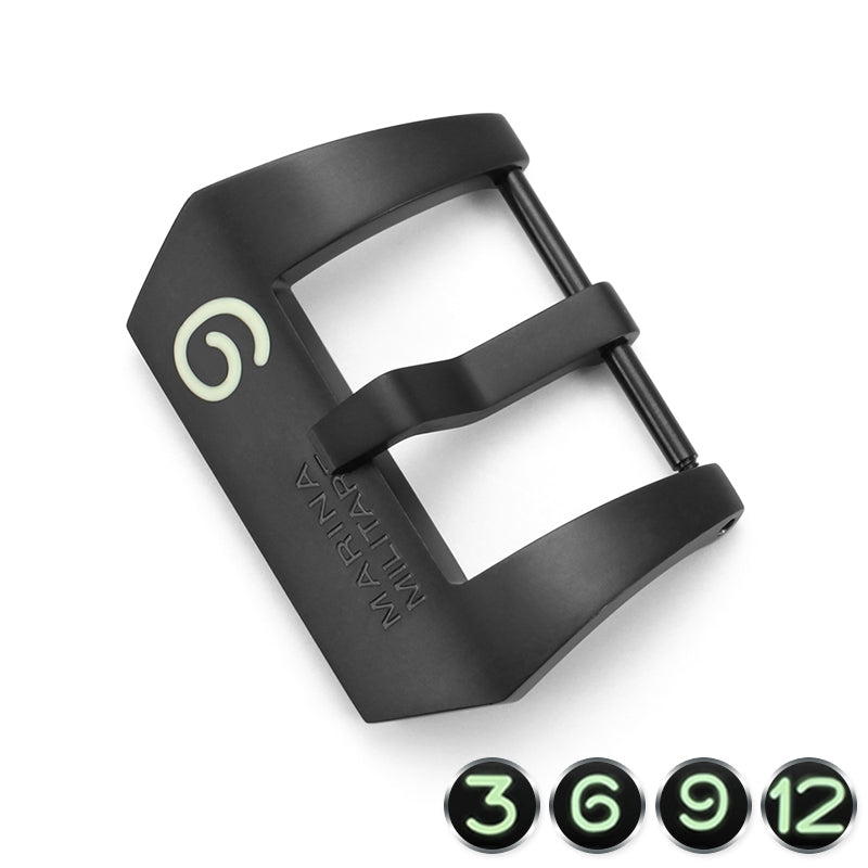 316L Stainless Steel Luminous Pin Buckle for Panerai, Watch Clasp Accessories 24mm