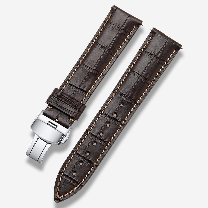 Genuine Italian calfskin watch strap for men and women, fits Tissot, Omega, IWC, Longines