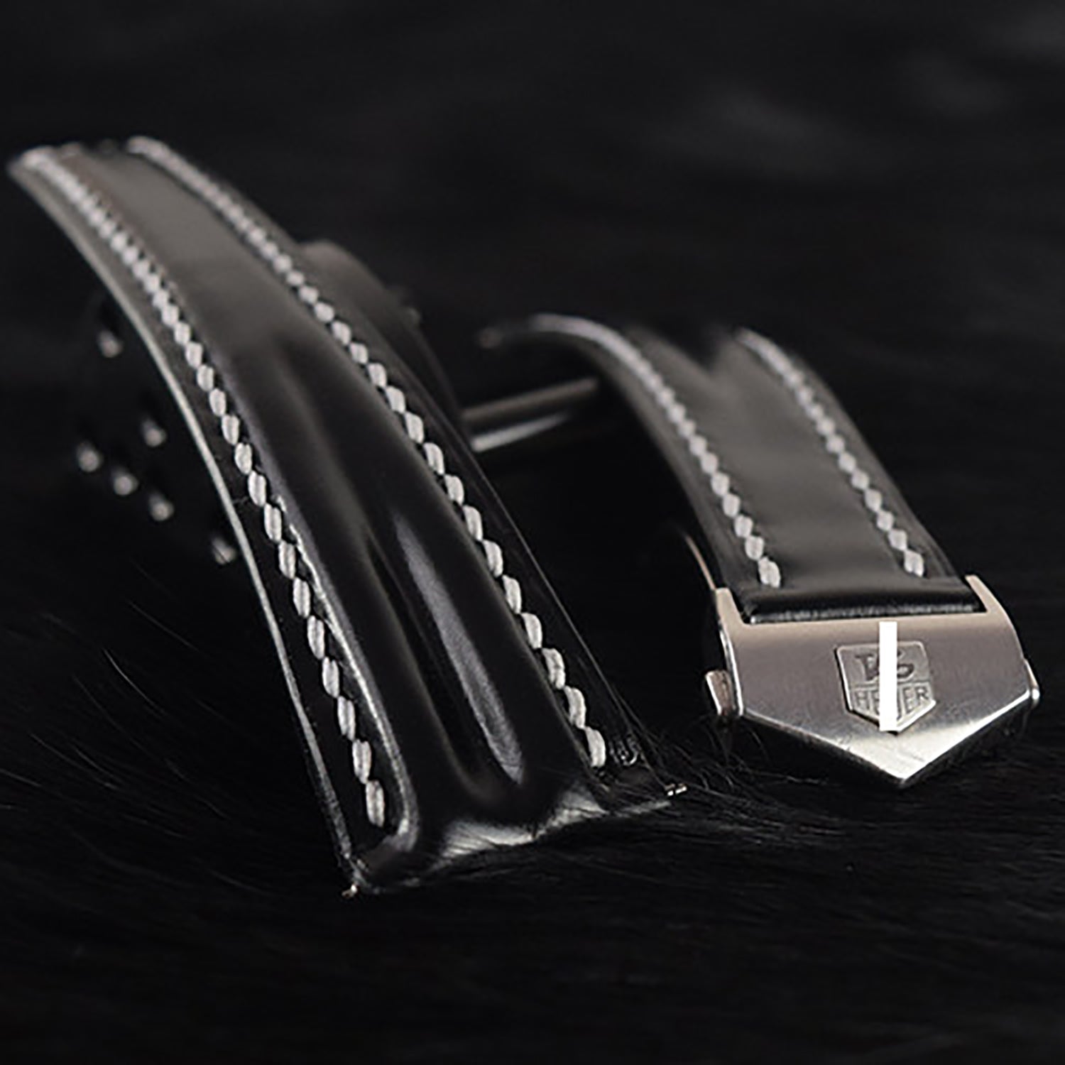 Compatible with TAG Heuer Watches - Handcrafted Custom Leather Strap, Available in Adjustable Lengths, Double-Sided Chromexcel Leather