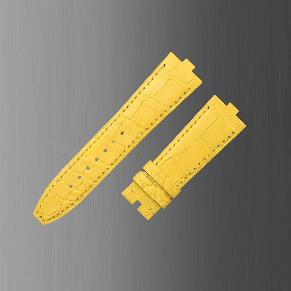 Fits Overseas 4500v 5500v 7900v watch strap, ALLIGATOR leather watch strap