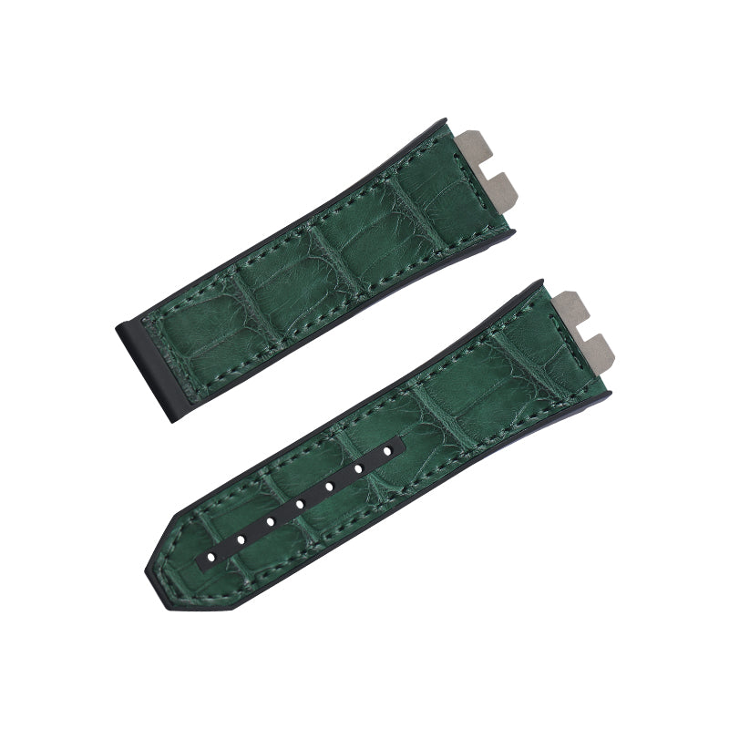 Fits Hublot Big Bang 421 ALLIGATOR strap with rubber insert