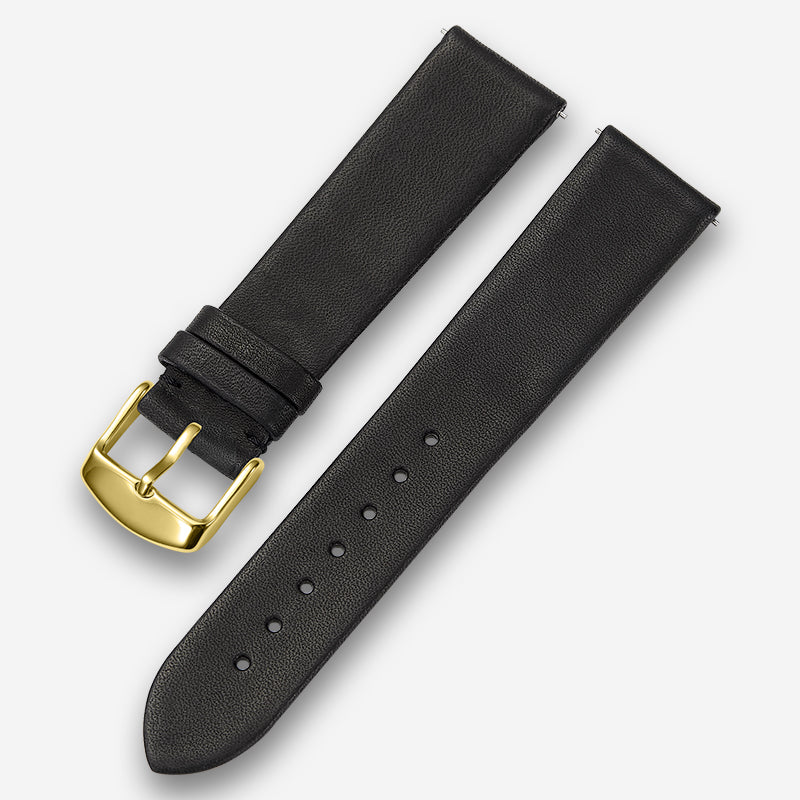 French genuine calfskin watch strap, flat grain ultra-thin design for men and women, fits Tissot, Longines, Omega, CK, Armani, DW