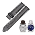 Replacement genuine leather watch strap for men, compatible with Tissot PR100 T049407A