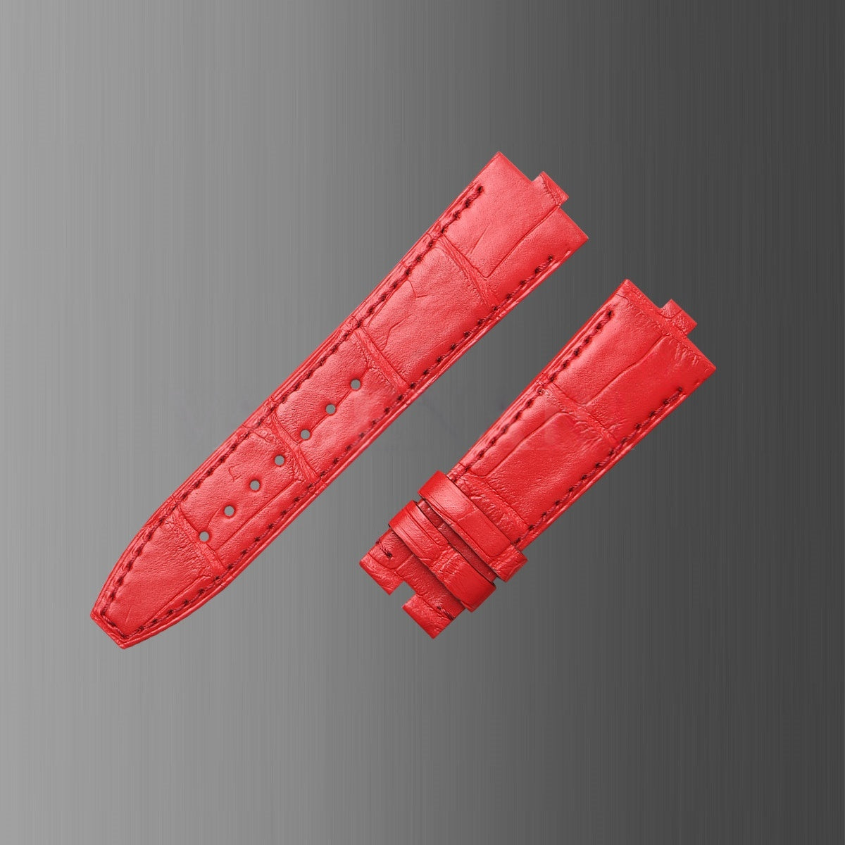Fits Overseas 4500v 5500v 7900v watch strap, ALLIGATOR leather watch strap