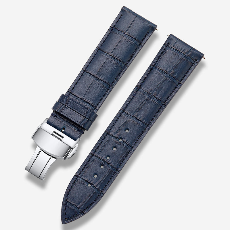 Genuine Italian calfskin watch strap for men and women, fits Tissot, Omega, IWC, Longines