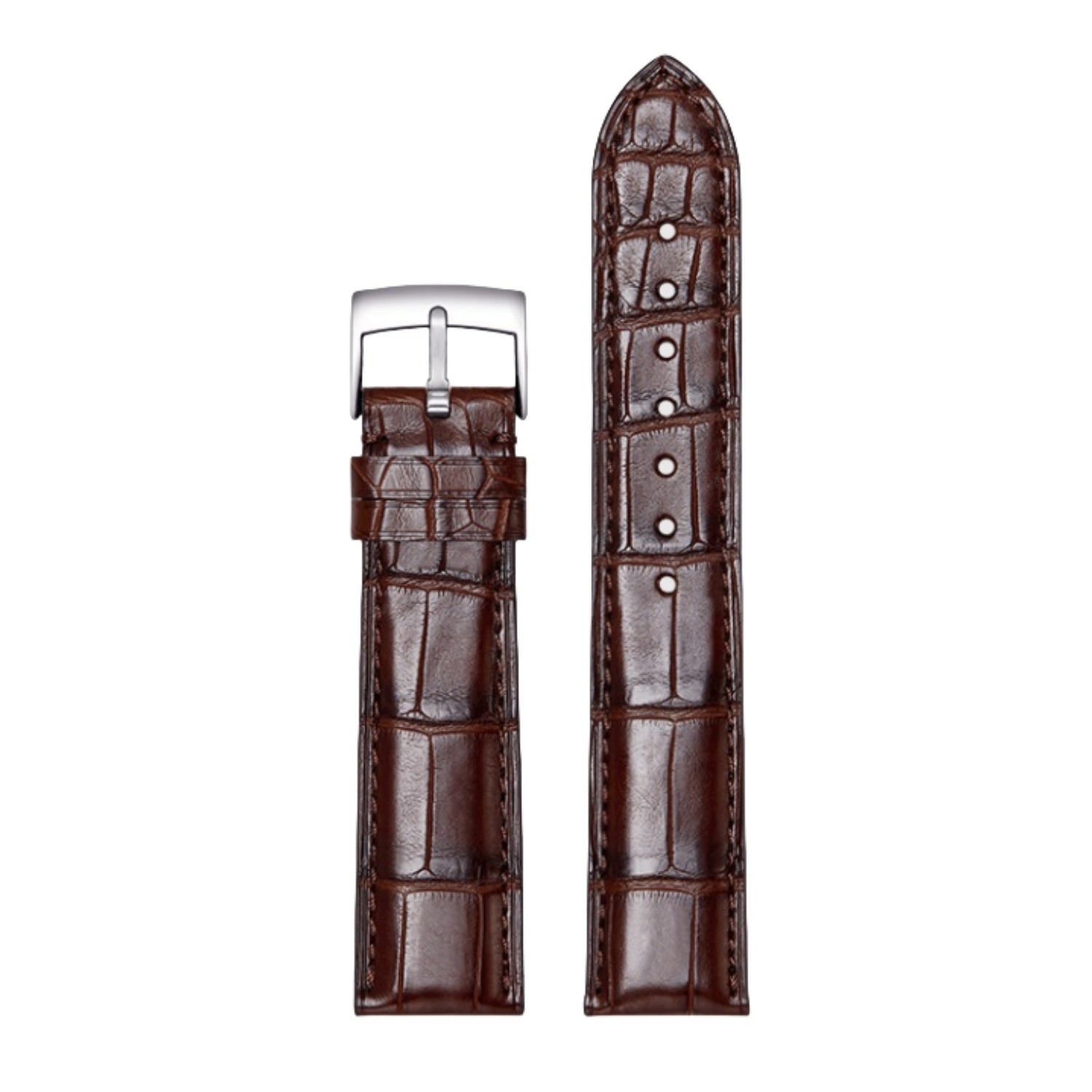 Genuine American Alligator Leather Watch Strap for Omega Men | Speedmaster 310.32.42.50.01.002, Seamaster 210.32.42.20.01.001, De Ville 424.13.40.21.02.001 | Premium Replacement Band
