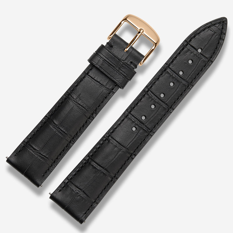 Italian genuine calfskin watch strap for men and women, fits Tissot, Omega De Ville Prestige (424.13.40.20.02.001), IWC, Longines